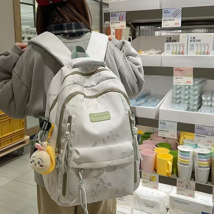 Japanese INS Girls School Backpack – Minimalist Large Travel & Campus Bag